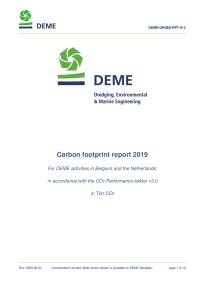 Carbon footprint report 2019